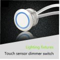 Ruluti Led Dimmer 5v 12v 24v Recessed Touch Sensor Switch Button Control Stepless Dimmable For Strip Diy Bed Closet Cabinet