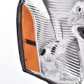 G-plus Headlights Assembly Compatible With 2005 2006 2007 2008 2009 Chevy Equinox Bumper Headlamp Cleara Lensa Chrome Housinga