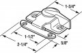 Prime-line U 11062 Sash Lock 1-1 2 In And 1-7 8 Hole Centers Steel Satin Nickel Single Pack