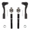 4pcs Front Inner Outer Tie Rod Ends For Toyota Sequoia 2003 2007 And Tundra 2006 Es80381 Es80382 Ev800444 