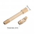 Uxcell Brass Straight Grease Fitting G1 8 Thread 90mm Length Hydraulic Accessories 2pcs