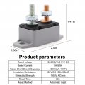 45a Dc 12v 24v- 48v Automatic Reset Circuit Breaker With Cover Stud Bolt For Battery Chargers Trucks Buses Electric Cars Car