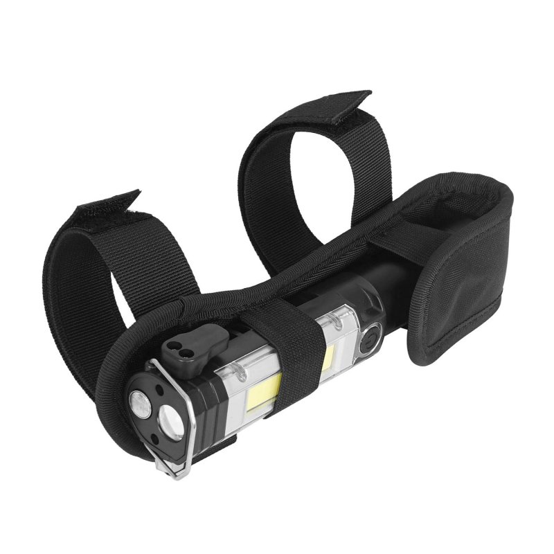 Hooke Road Roll Bar Mount Flashlight Holder W Led Emergency For Jeep Wrangler 97-24 Tj Jk Jl