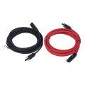 Evgatsauto 4mma Solar Cell Extension Cord 2 Panel Cords Tinned Copper Flame Retardant Black 3 