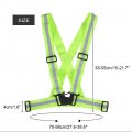 Reflective Vest Qiilu Adjustable Elastic Safety Strap For Running Cycling Jogging Green