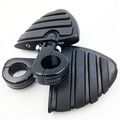Hk Moto- 1 4 Wing Foot Pegs P Clamps For Kawasaki Vulcan Vn400 800 900 Vn1500 Vn2000