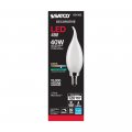 Satco 6pk 4w Ca10 Led 4000k Candelabra Base Frosted Dimmable 40w Equiv