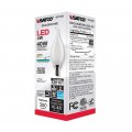 Satco 6pk 4w Ca10 Led 4000k Candelabra Base Frosted Dimmable 40w Equiv