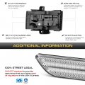 Switchback Sequential Turn Signal Vipmotoz Chrome Housing White Amber Led Strip Side Mirror Indicator Light Blinker Lamp For