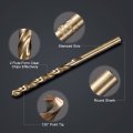 Uxcell 20pcs Cobalt Drill Bit 0 16 4mm Drilling Dia M35 Twist Drills Hex Shank Bits For Steel Aluminum Copper Soft Alloy Wood