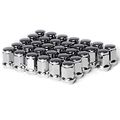 Circuit Performance 1 2 -20 Chrome Closed End Bulge Acorn Lug Nuts Cone Seat Forged Steel 32 Pieces 