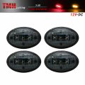 Tmh Pack Of 4 Smoked Lens 2 Amber Red Led Fender Bed Side Marker Lights Assembly 1999-2010 Ford F350 F450 F550 Heavy Duty