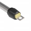 Uxcella 200pcs Dc Male Connector 2 0mm X 0 6mm Power Cable Jack Adapter Silver Tone