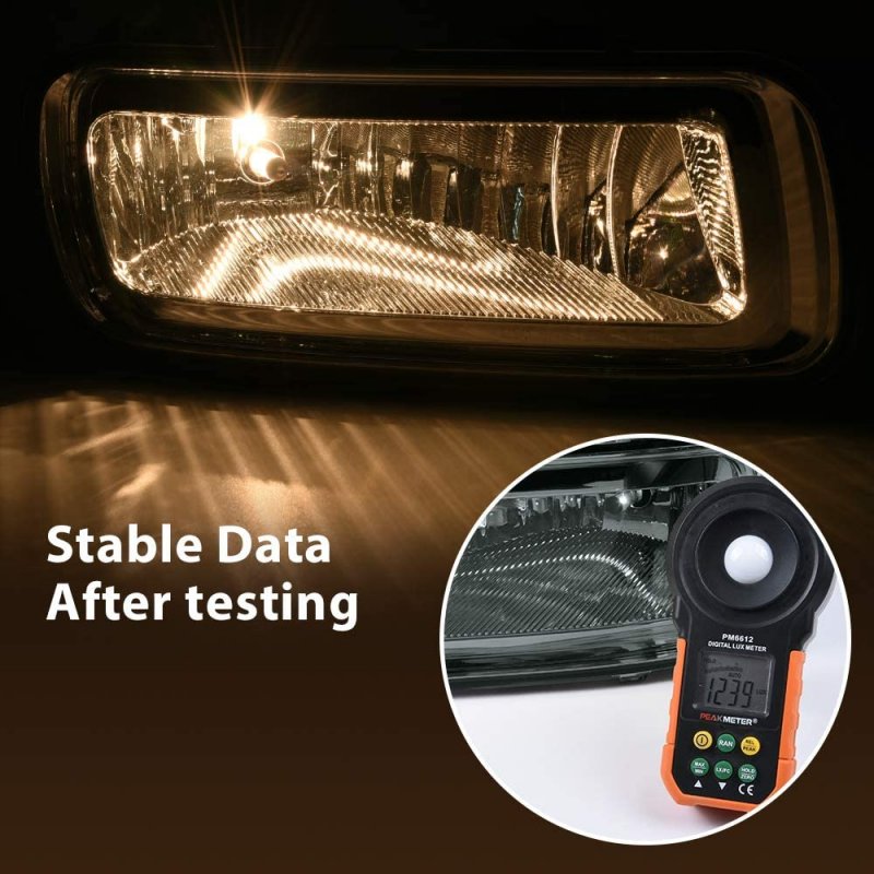 Fog Lights Lamps For 2004 2005 2006 Ford F150 Lincoln Mark Lt Pickup Truck 04 05 06 Driver And Passenger Side Smoke Lens