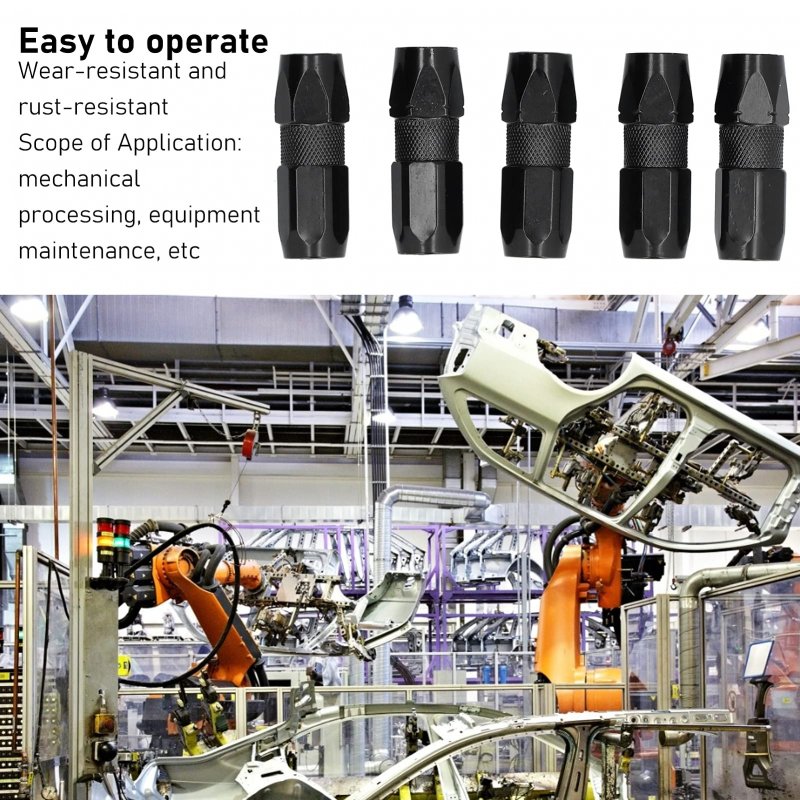 5pcs Grease Gun Coupler 1 8 Quick Lock Standard Flat Nozzle Tightly Bite Durable Weara Resistant For Equipment Maintenance