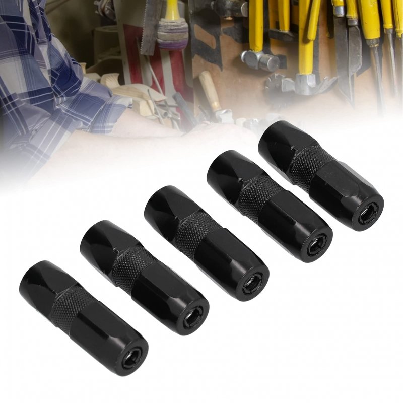 5pcs Grease Gun Coupler 1 8 Quick Lock Standard Flat Nozzle Tightly Bite Durable Weara Resistant For Equipment Maintenance