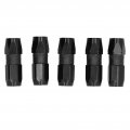 5pcs Grease Gun Coupler 1 8 Quick Lock Standard Flat Nozzle Tightly Bite Durable Weara Resistant For Equipment Maintenance 