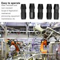 5pcs Grease Gun Coupler 1 8 Quick Lock Standard Flat Nozzle Tightly Bite Durable Weara Resistant For Equipment Maintenance