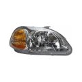 Passenger Side Headlight Assembly For Honda Civic 1996 1997 1998 Polycarbonate Lens Replacement Ho2503110 And 33101s01305 