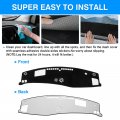 Autorder Dashboard Cover Mat For 2024 Hyundai Santa Fe Mx5 Accessories Upgrade Velvet Dash Sunshade Glare Uv Rays Protector