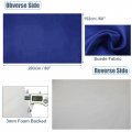 Suede Headliner Fabric 80in X 60in Foam Backed For Car Truck Suv Interior Trim Diy Repair Replacement Navy Blue