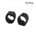 10 Pcs Chair Foot Floor Glides Single Prong U-shape Caps 24mm Dia