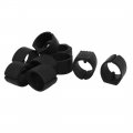 10 Pcs Chair Foot Floor Glides Single Prong U-shape Caps 24mm Dia 