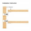 Uxcell Shelf Support Peg 6mm L-shaped Furniture Cabinet Closet Bracket Pegs With Hole For Kitchen Book Shelves Supplies 20pcs