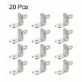 Uxcell Shelf Support Peg 6mm L-shaped Furniture Cabinet Closet Bracket Pegs With Hole For Kitchen Book Shelves Supplies 20pcs