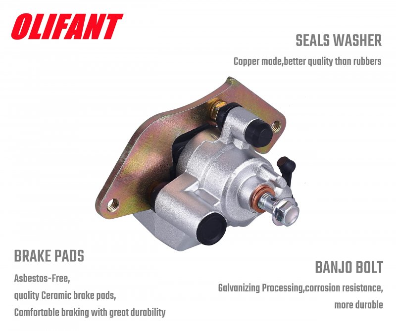 Olifant Front Brake Calipers For Honda Rancher 420 07-20 Foreman 500 12-20 Rubicon 15-20 Left Right With Pads 45150-hp5-601