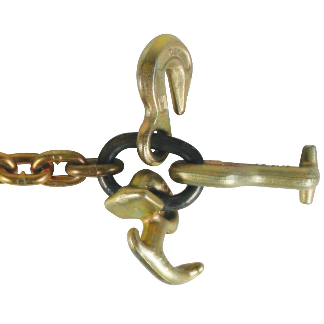 Vulcan Classic Grade 70 Auto Hauling Chain With Grab Hook T-hook And R-hook 4700 Lbs Safe Working Load 5 16 X 60