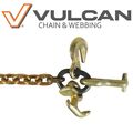 Vulcan Classic Grade 70 Auto Hauling Chain With Grab Hook T-hook And R-hook 4700 Lbs Safe Working Load 5 16 X 60