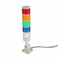 Led Signal Tower Stack Lights Industrial Warning Column Lamp With Rotatable Base 5 Layer Steady Or Flashing 12v 24v Dc Red 