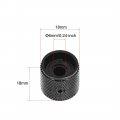 Uxcell 4pcs 0 24 Inch Metal Potentiometer Control Knobs For Electrical Guitar Bass Volume Tone Black