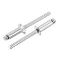 50pcs 3 16 X 1 2 304 Stainless Steel Countersunk Blind Rivet Open-end Type Rivets For Diy Sheet Metal Automotive Repairs 