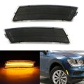Nslumo Amber Front Bumper Led Side Marker Lights Compatible With 12-19 V W Beetle 18-up Ti-guan Smoked Lens Replace Oem