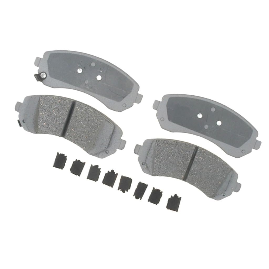 Front Ceramic Disc Brake Pad Set For Buick Rendezvous 2002 To 2007 Silver Classification Bonded Friction Replacement 19286128