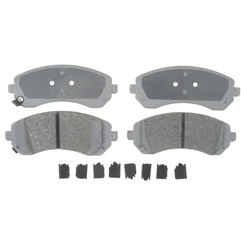 Front Ceramic Disc Brake Pad Set For Buick Rendezvous 2002 To 2007 Silver Classification Bonded Friction Replacement 19286128