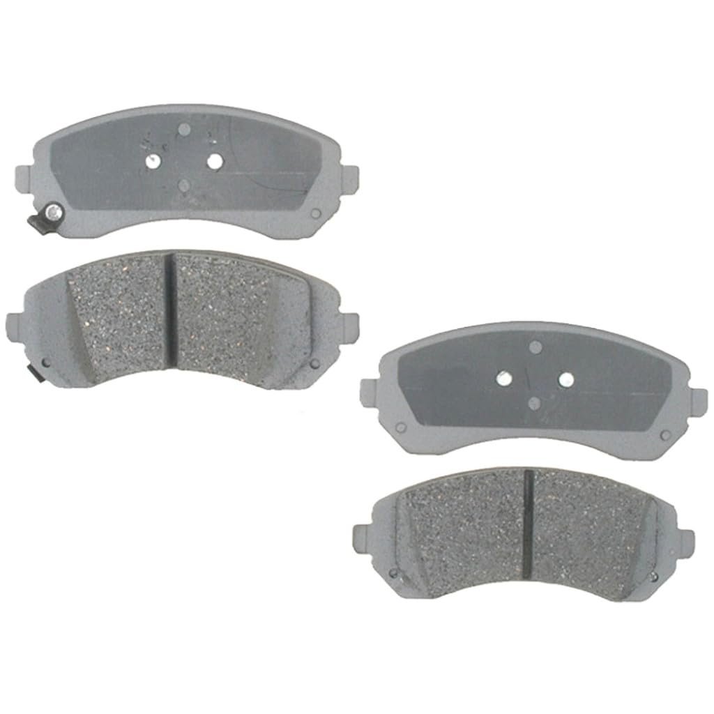 Front Ceramic Disc Brake Pad Set For Buick Rendezvous 2002 To 2007 Silver Classification Bonded Friction Replacement 19286128