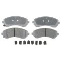 Front Ceramic Disc Brake Pad Set For Buick Rendezvous 2002 To 2007 Silver Classification Bonded Friction Replacement 19286128 