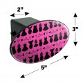 Little Black Dresses Pattern Oval Tow Trailer Hitch Cover Plug Insert