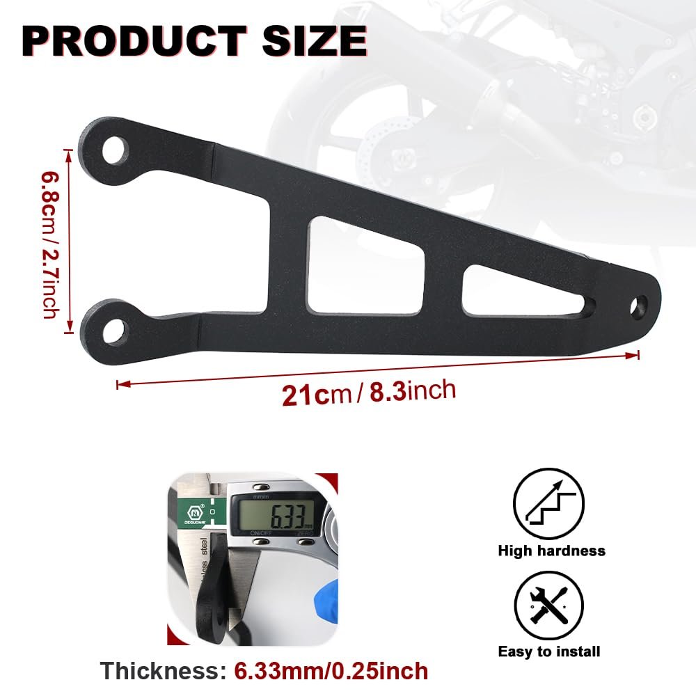 Motorcycle Exhaust Hanger Brackets For Gsx-r1000 2005 2006 Cnc Aluminum Support With Black Powder Coating