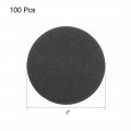 Uxcell 2-inch Hook And Loop Sanding Disc Wet Dry Silicon Carbide 320 Grit 100 Pcs
