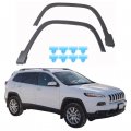 Wflnhb Set Of 2 Plastic Front Left Right Side Fender Flares Replacement For 2014-2018 Cherokee Ch1291111 Ch1290111 68210314ae