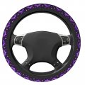 Steering Wheel Cover Universal 15 Inch Auto Car Suv Anti Slip Protector Cute For Unisex Purple Bat