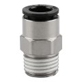 Baomain Pack Of 10 1 4 Pt Male Thread 8mm Push In Joint Pc8-02 Pneumatic Connector Quick Fittings