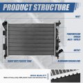 Dpi 13413 Factory Style 1-row Cooling Radiator For Soul 1 6l Non Turbo Mt 14-19 Aluminum Core