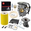 Carburetor Carb And Air Filter Foam Intake Manifold For Yamaha 1987-1998 Big Bear 350 1987-1995 Moto 4 Yfm350er 1996-1998