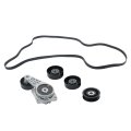 Serpentine Belt Drive Tensioner Pulley Kit For Ford Expedition 2009 2014 F150 Explorer Lincoln Navigator Mercury Mountaineer 