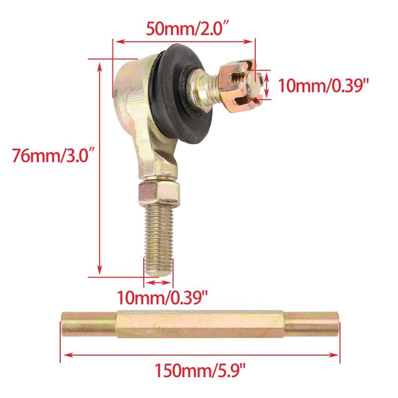 150mm Tie Rod End Replacement For 50cc 70cc 90cc 110cc 125cc 150cc 200cc 250cc Atv 4 Wheeler Quad